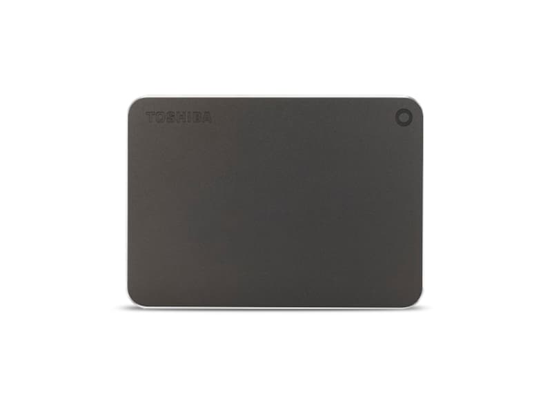 Toshiba Canvio Premium - Hårddisk - 4 TB - extern (portabel) - USB 3.0 - metallisk mörkgrå, diamantskuren design