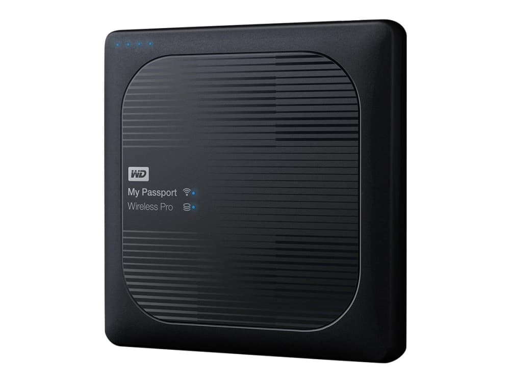 WD My Passport Wireless Pro WDBSMT0030BBK - Nettverksstasjon - 3 TB - HDD 3 TB x 1 - RAM 512 MB - USB 3.0 / 802.11ac