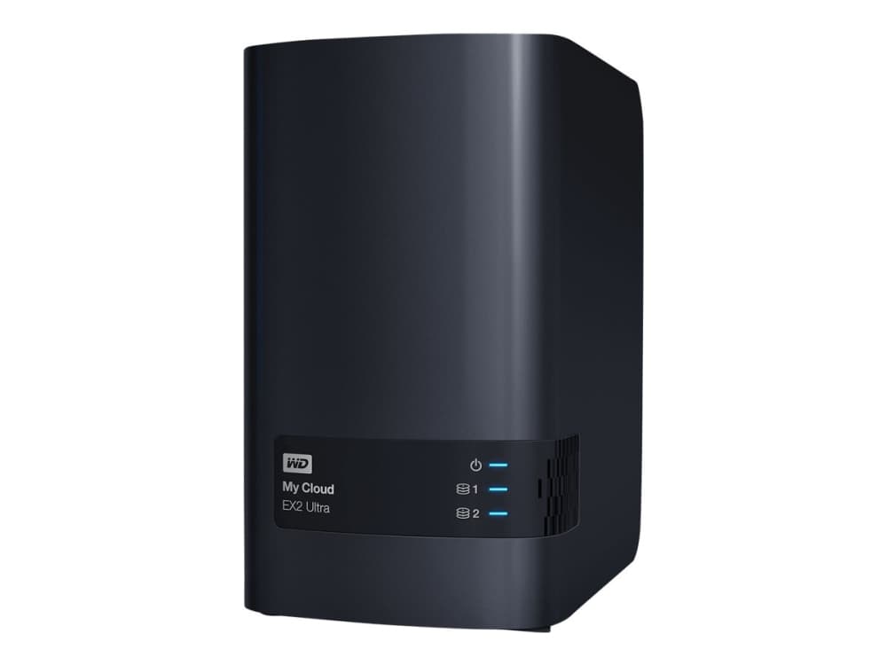 Western Digital My Cloud EX2 Ultra, NAS, Marvell Armada 385, Armada 385, 24 TB, Svart