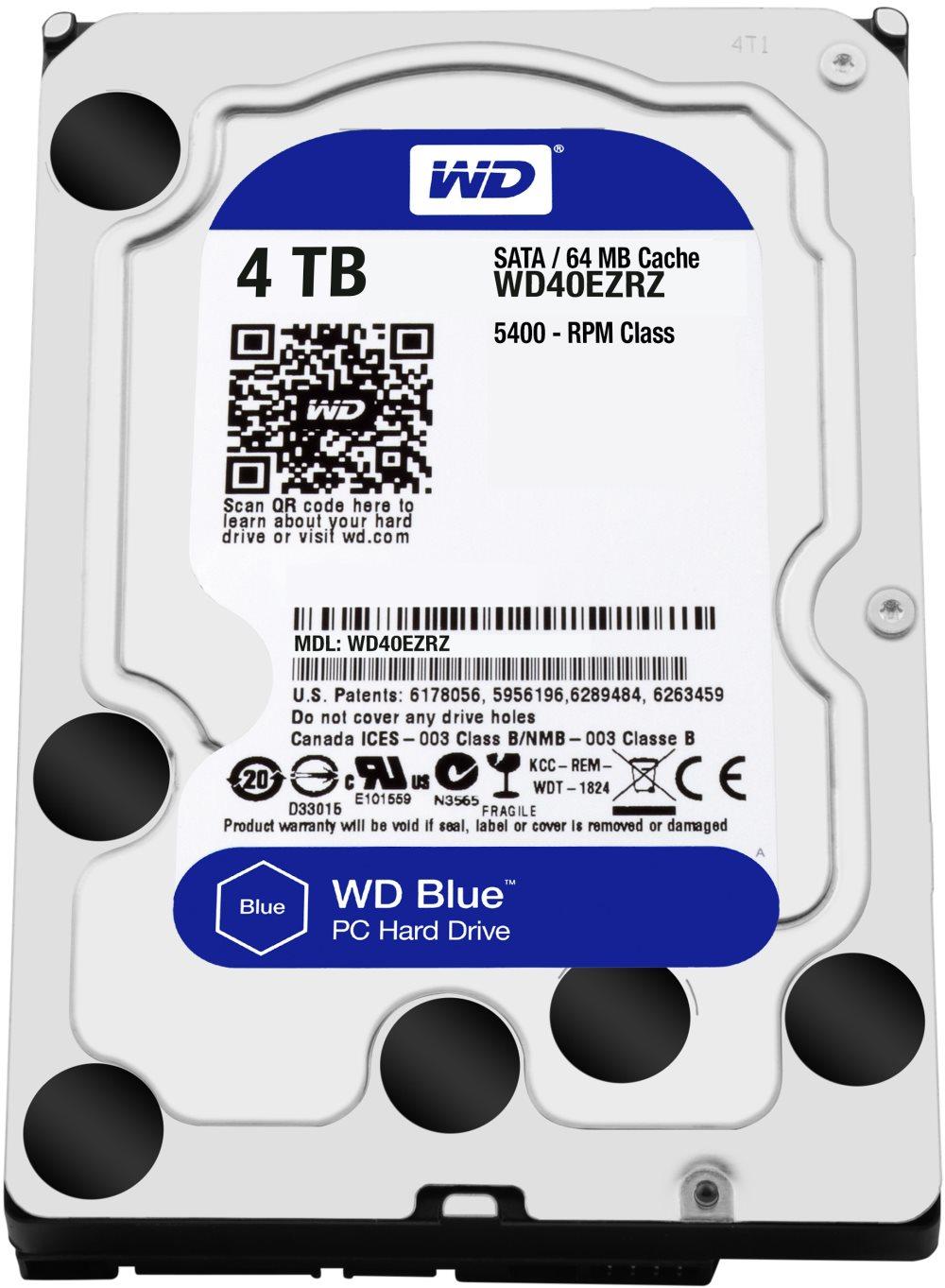 Western Digital 4TB WD Sininen kiintolevy 3,5 tuuman