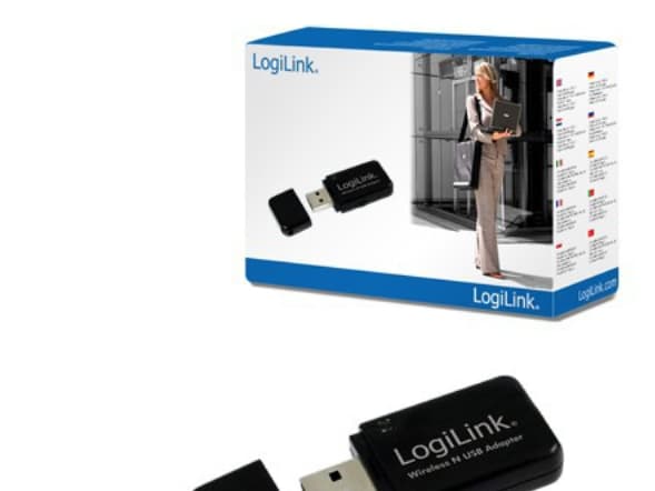 LogiLink WLAN WL0086A, Trådlös, USB, WLAN, 300 Mbit/s, Svart