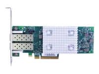QLogic 16Gb FC Dual-Port HBA (Enhanced Gen 5) - Vertbussadapter - PCIe 3.0 x8 lav profil - 16Gb Fibre Channel x 2 - for System x35XX M5; x3750 M4; x3
