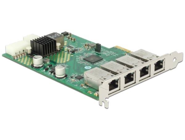DeLOCK 89559, PlayStation Network, RJ-45, PCIe 2.1, Grønn, Hvit, 1 Gbit/s, Boks