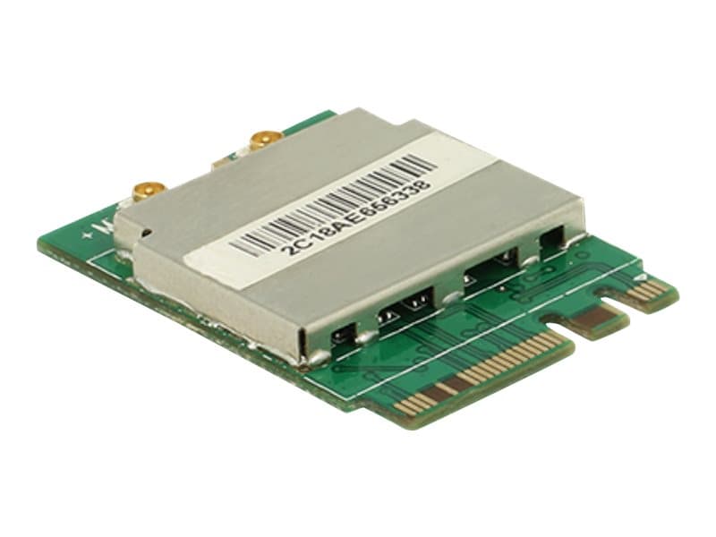 DeLock Module M.2 Key A+E male > WLAN 11ac/a/b/g/n + Bluetooth 4.0 - Nettverksadapter - M.2 Card - Bluetooth 2.1, Bluetooth 3.0, Bluetooth 4.0, 802.1