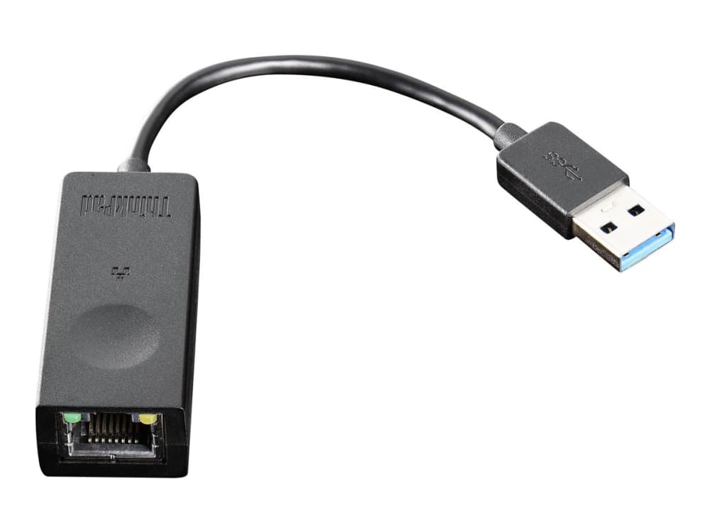 Lenovo ThinkPad USB 3.0 Ethernet adapter - Nätverksadapter - USB 3.0 - Gigabit Ethernet - för IdeaPad Gaming 3 15IMH05; ThinkBook 14 G2 ITL; 15 G2 IT