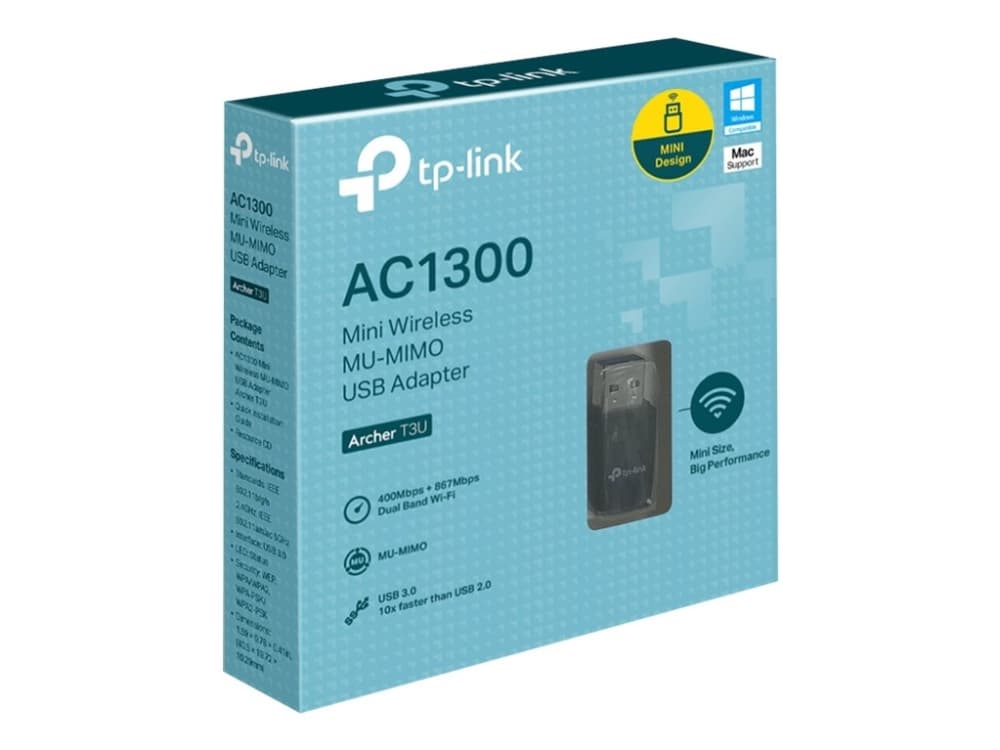 TP-Link Archer T3U - Nettverksadapter - USB 3.0 - 802.11ac
