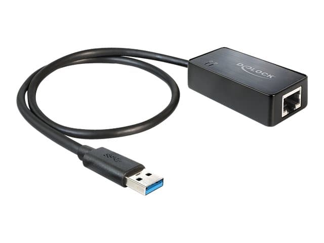 Delock Adapter USB 3.0 > Gigabit LAN 10/100/1000 Mb/s - Nätverksadapter - USB 3.0 - Gigabit Ethernet