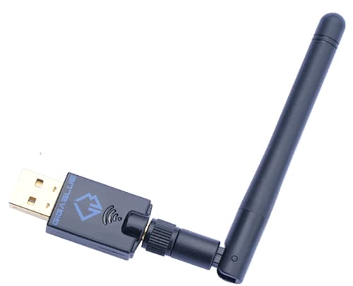 Gigablue WLAN 600 Mbps, Koblet med ledninger (ikke trådløs), USB, WLAN, Wi-Fi 4 (802.11n), 600 Mbit/s, Svart