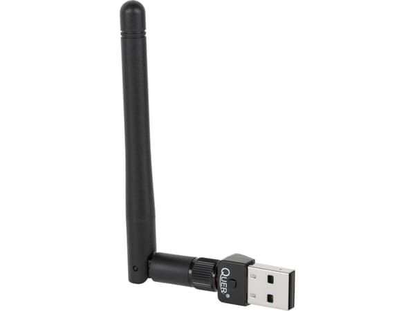 Quer WiFi 802.11 b/g/n nätverksadapter med antenn (KOM0640)