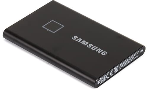 Samsung bærbare SSD T7 Touch 1TB Zwart