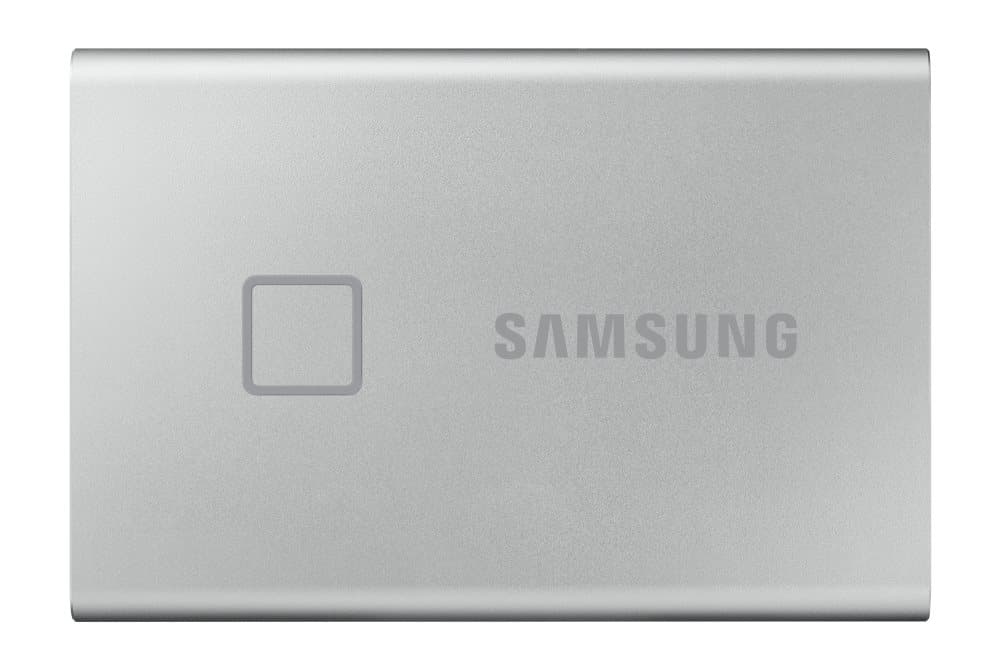 Samsung bærbare SSD T7 Touch 500GB Zilver
