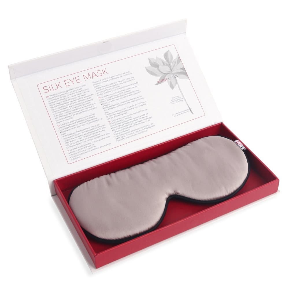 100% Pure Silk Eye Mask - Reducer Rynker Mens du sover -