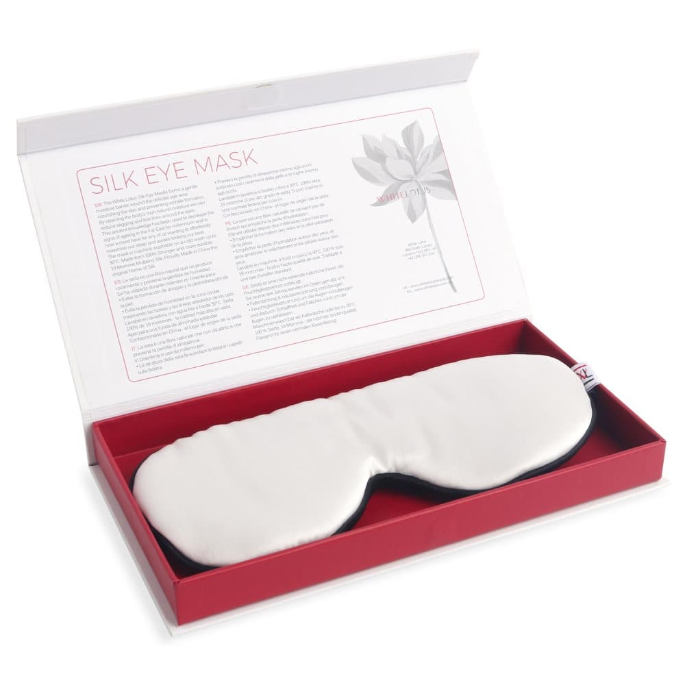100% Pure Silk Eye Mask - Reducer Rynker Mens du sover -