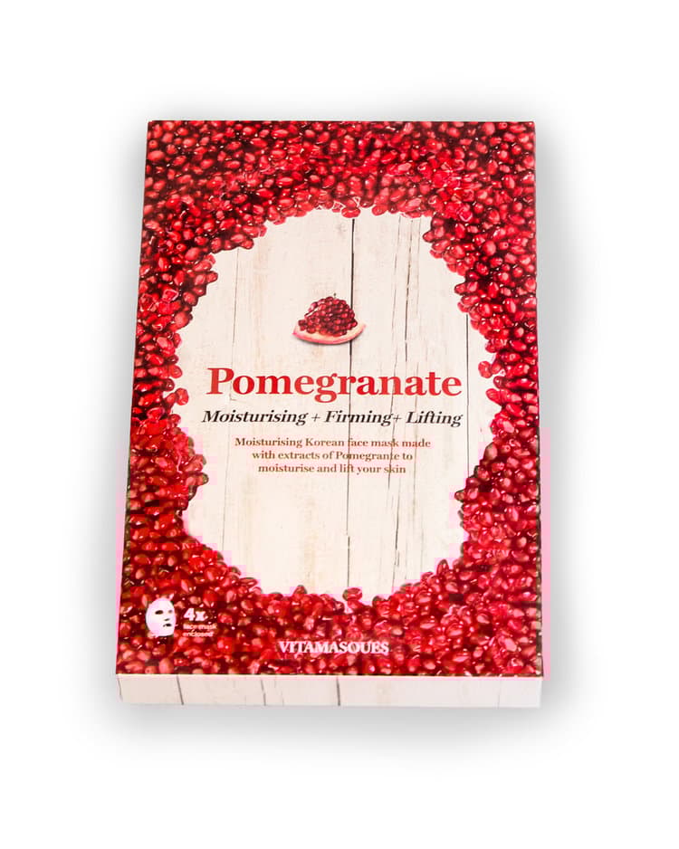 Vitamasques Pomegranate (Box of 4) Moisturising + Firming + Lifting