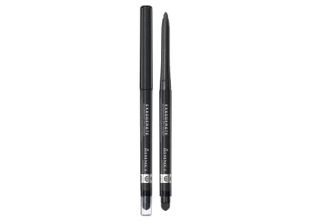 Rimmel Exaggerate Waterproof Eyeliner 263 Starlit Black, Svart, Starlit Black, Blyant, Kvinner, 10 timer, ingredients: cyclopentasiloxane, polyethyle