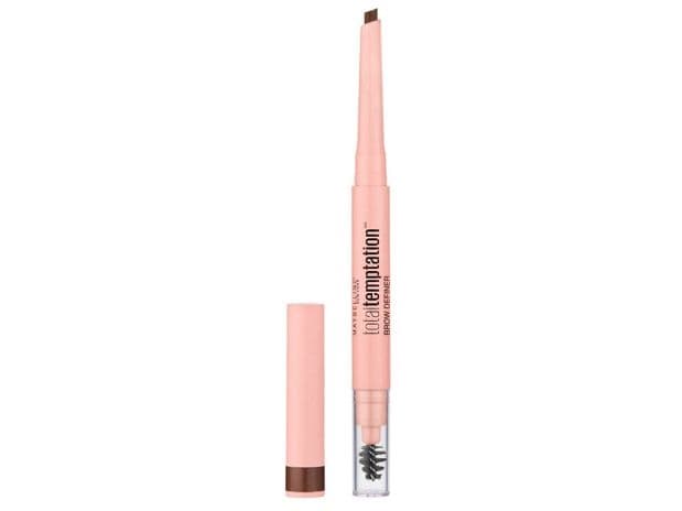 Maybelline Eyebrow Crayon with Total Temptation Brow Definer 120 Medium Brown