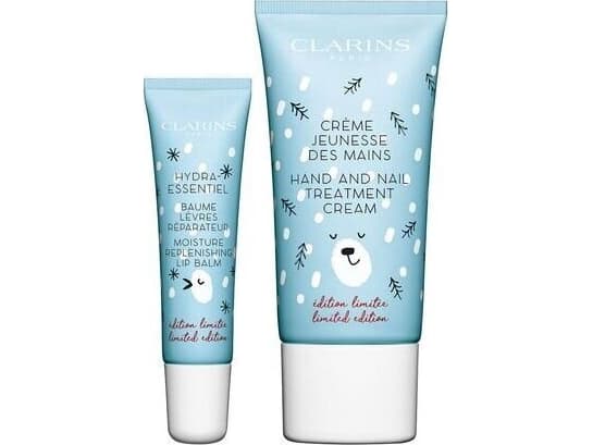 Clarins CLARINS SET HELLO WINTER LIP BALM HYDRA ESSENTIEL 15ML HANDNAIL TREATMENT CREAM 30ML