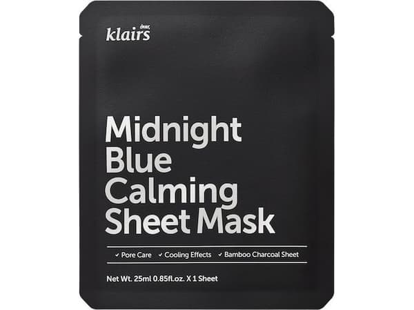 Dear, Klairs Midnight Blue Calming Sheet Mask 25 ml