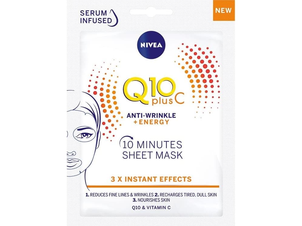Nivea Q10 Plus C Anti-Wrinkle + Energy 10-minute sheet mask