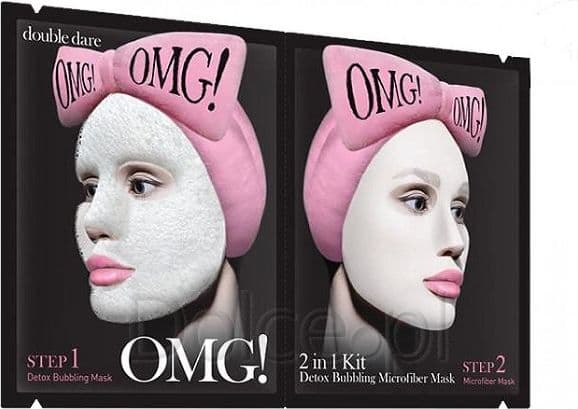 OMG! 2in1 Kit Detox Bubbling Microfiber Mask Care program 47g