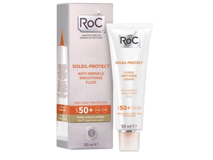 ROC Soleil-Protect Anti-Wrinkle Smoothing Fluid SPF50+ - Unisex - 50 ml