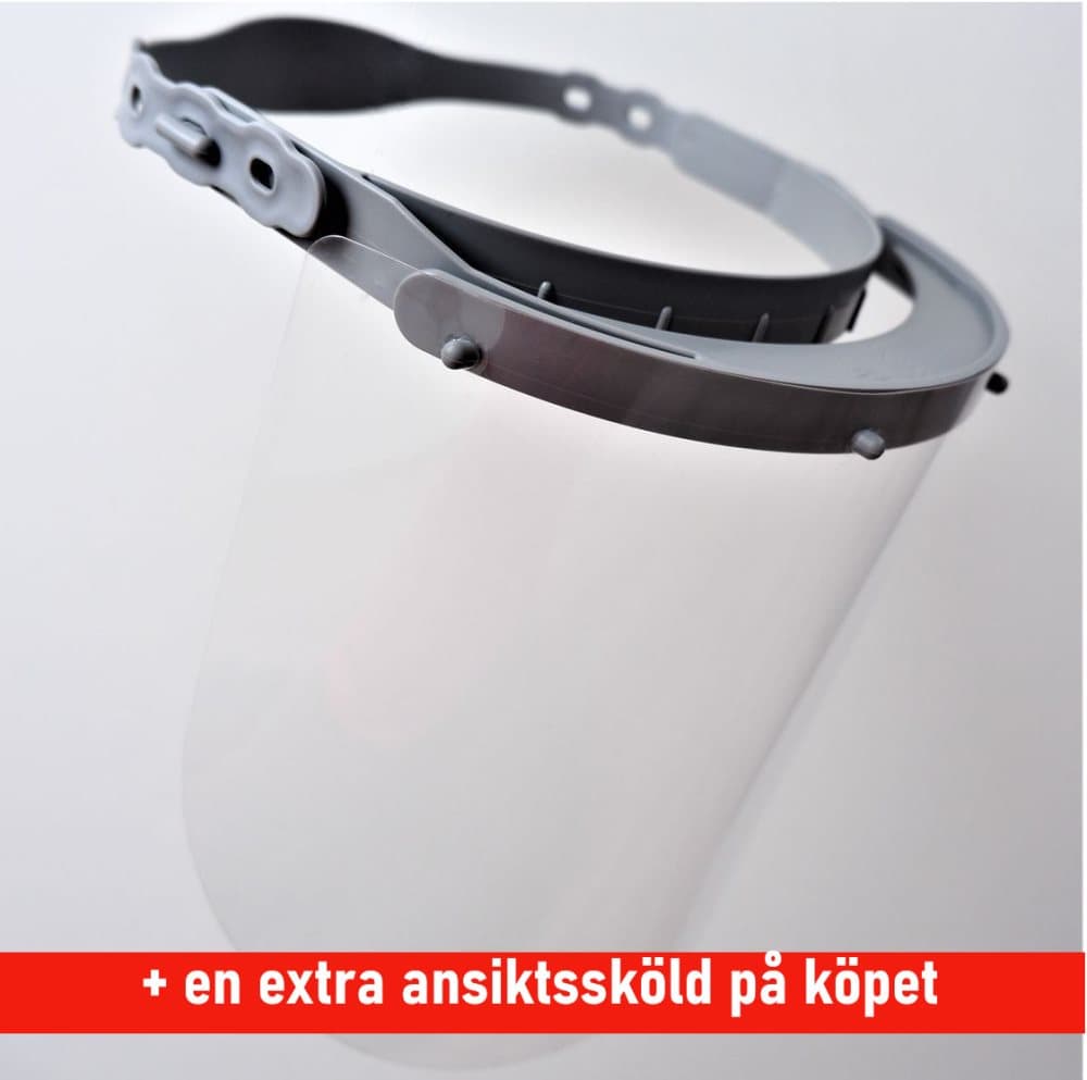 Reusable face-shield | Skyddsvisir V2-basic | Environmentl friendly| light weight | 100% made in Germany