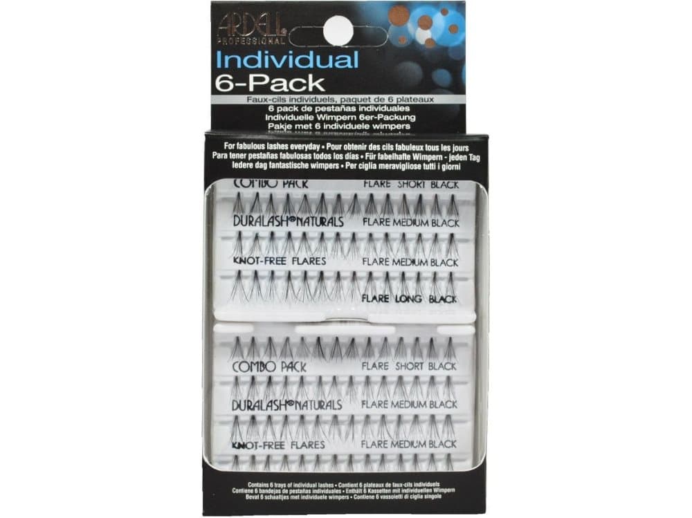 Ardell SET Individual Combo Pack set of 56 clusters of black eyelashes 6-pack