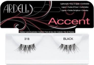 Ardell Accent Style Eye Lashes Number 318, Black