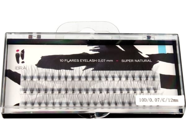 IBRA SUPER NATURAL eyelash tufts 0.07-C-12 mm 1op.