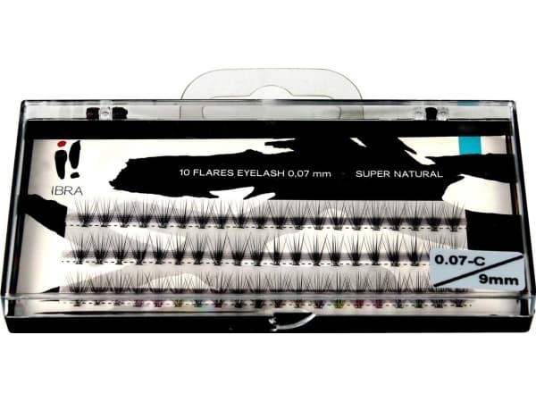 IBRA SUPER NATURAL eyelash tufts 0.07-C-9 mm 1op.