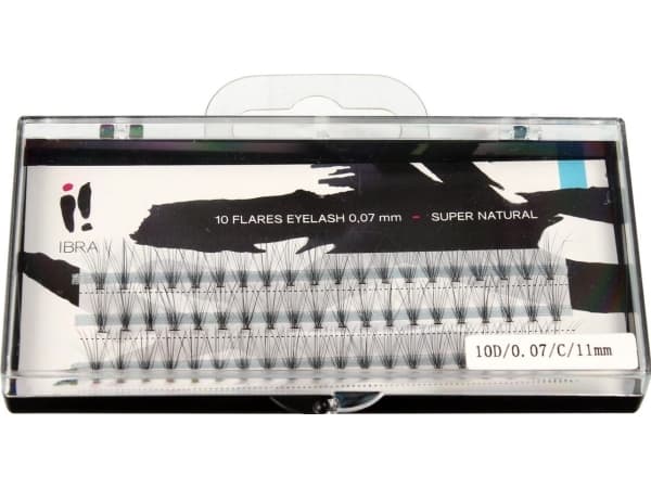 IBRA SUPER NATURAL eyelash tufts 0.07-C-11 mm 1op.