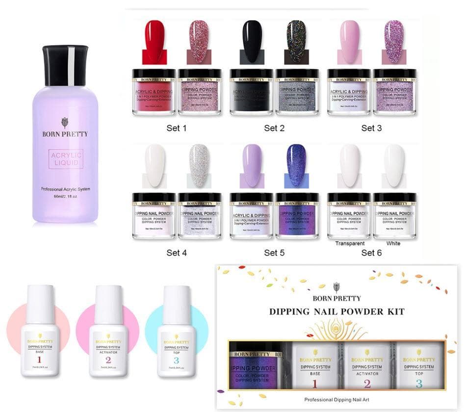 Akrylnaglar - Dipping Powder Kit