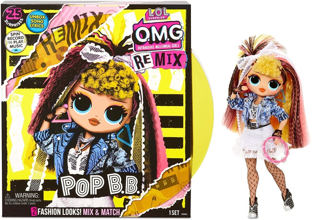 L.O.L Surprise! O.M.G. Remix Pop B.B. Fashion Doll – 25 Surprises With ...