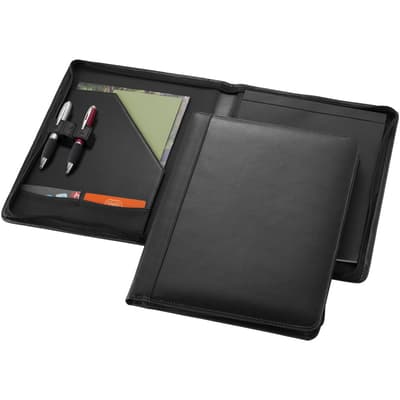 Avenue Harvard A4 Leather Zipper Portfolio