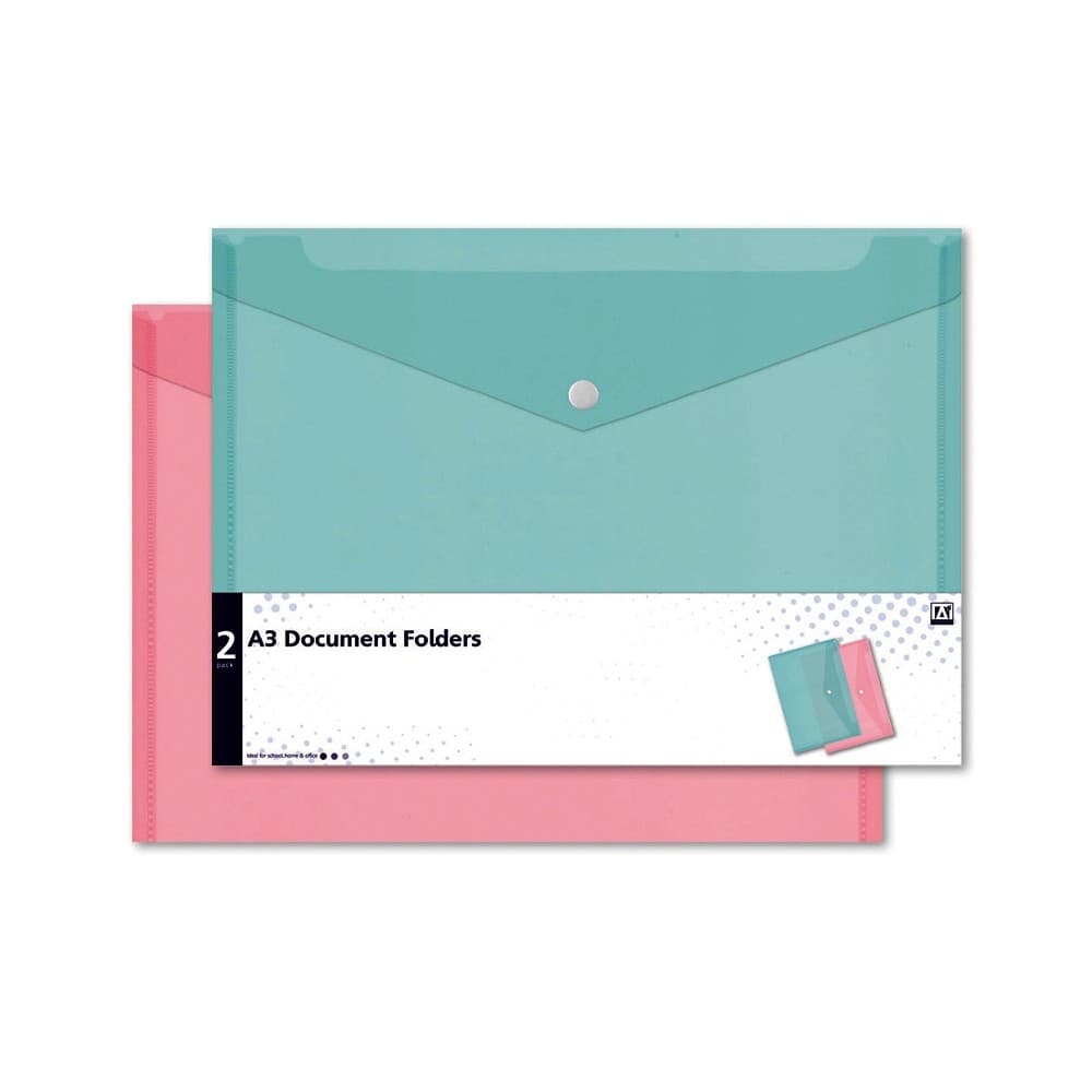 Anker A3 plastdokumentmapp (paket med 2)