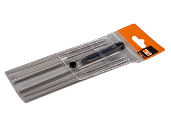 Bahco Assortimento di lime ad ago 6 pz. 160 mm in astuccio in plastica 2-470-16-1-0, Sats med filer, Klämmapp, Halvrund fil, Rund fil, Fyrkant, Fin,