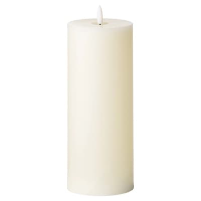 Hill Interiors Luxe Collection Natural Glow 3.5 x 9 LED Ivory Candle