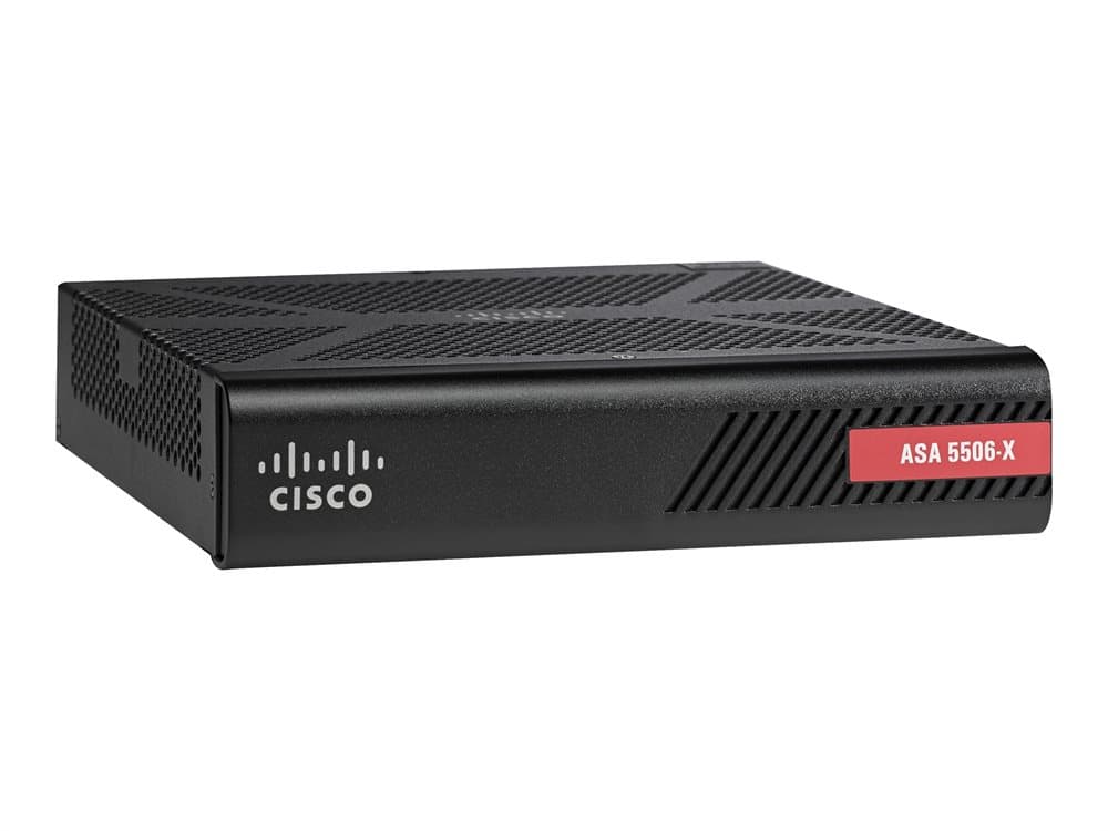 Cisco ASA 5506-X with FirePOWER Services - Sikkerhetsap1 part - 8 porter - GigE - skrivebord - med Cisco Security Plus License