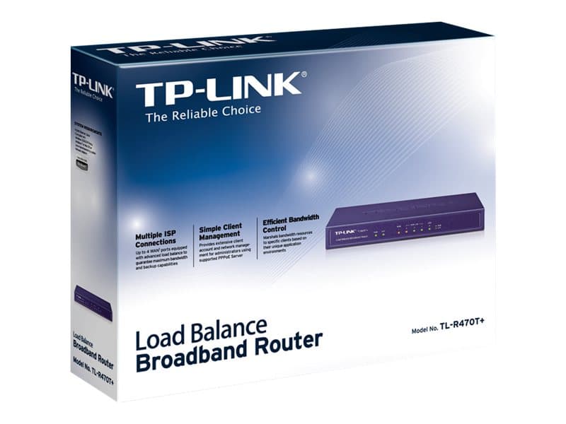 TP-Link TL-R470T+ - Router - WAN-portar: 4