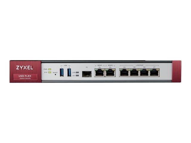 Zyxel ZyWALL USG FLEX 200 - UTM Bundle - firewall - med 1 års AV+IDP, AS, CF - GigE - kan monteras i rack