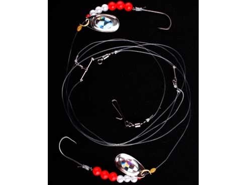 Imax Flounder Rig2 White & Red Bead Sp-Blades 2 Hooks#4
