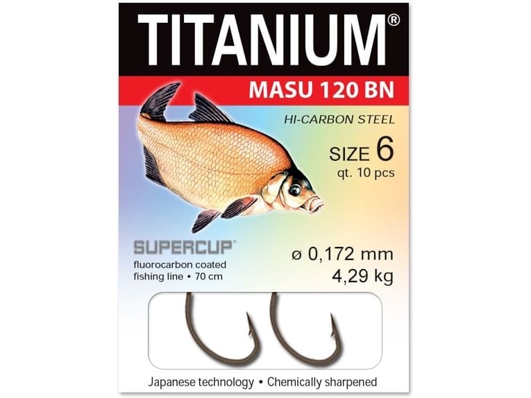 Robinson Bream hook s. 6, Wed. 0.172mm (10 pcs) (01-S-120BN-06)