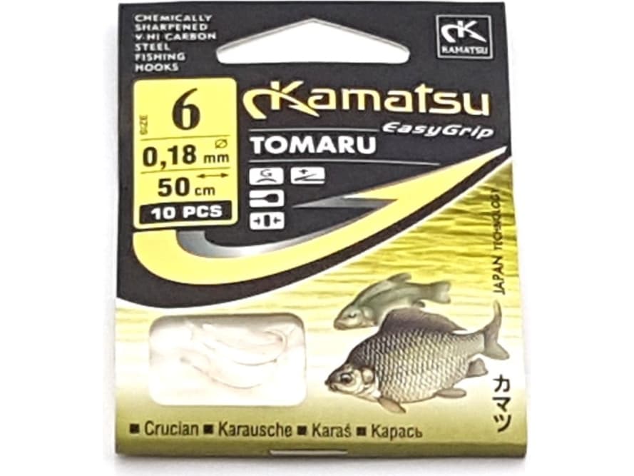 Kamatsu Hooks with Tomaru 12 leaders 50cm 0.14mm
