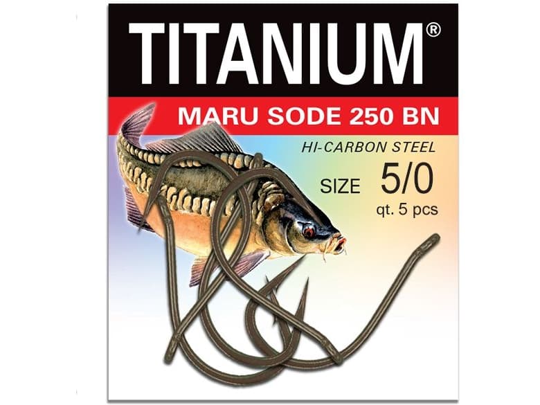 Robinson Hook Titanium Maru Sode r. 5/0, 5pcs (02-P-250BN-5/0)