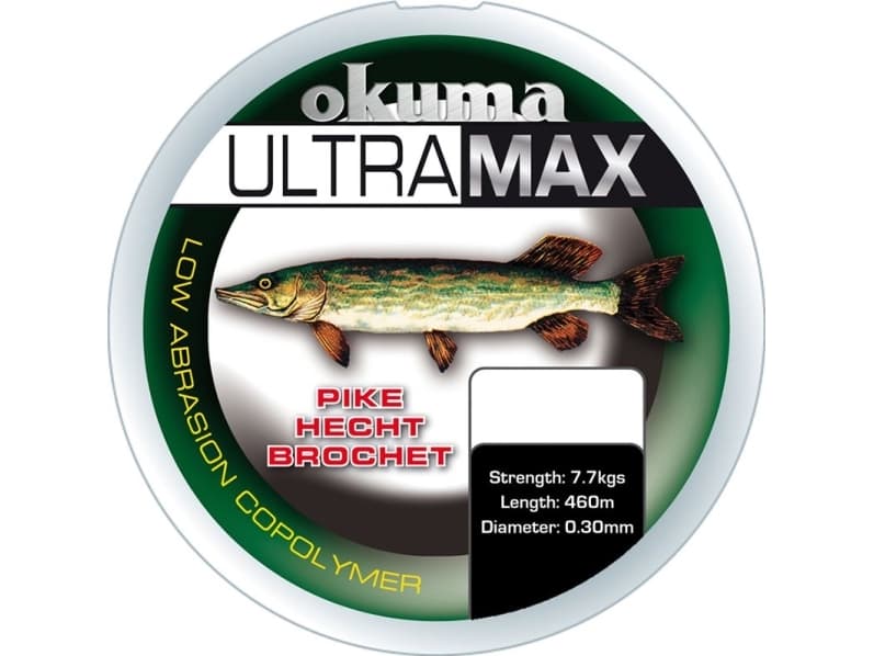 Okuma Ultramax 2oz Pike 385m 26lbs 12kg 0.40mm Green