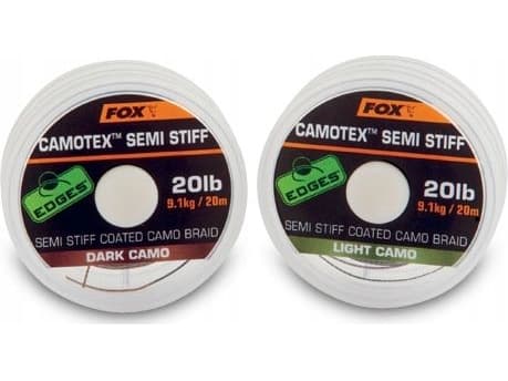 FOX Camotex semi stiff 35lb 15.8kg/20m braid