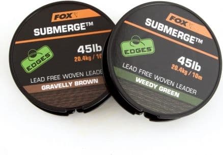 FOX Submerge lead free leader brown 35lb x 10m (CAC465)