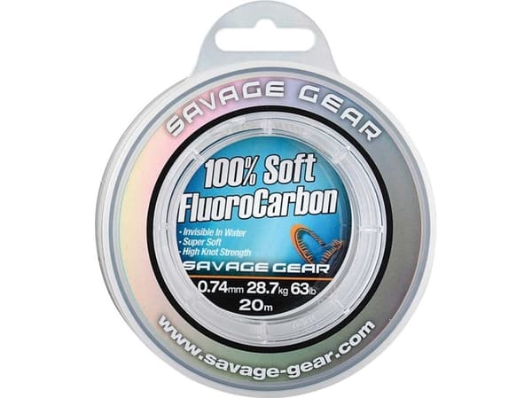 Savage Gear Soft Fluoro Carbon 1.0mm 15m 111lb 50.5kg (54859)