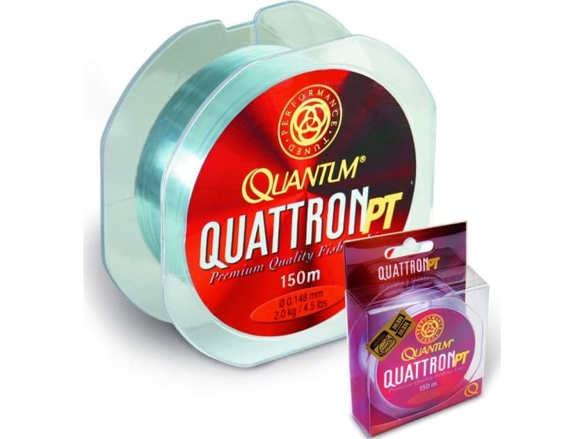 Quantum Ø0,148mm Quattron PT 150m 2,10kg, 4,60lbs transparent (2301015)