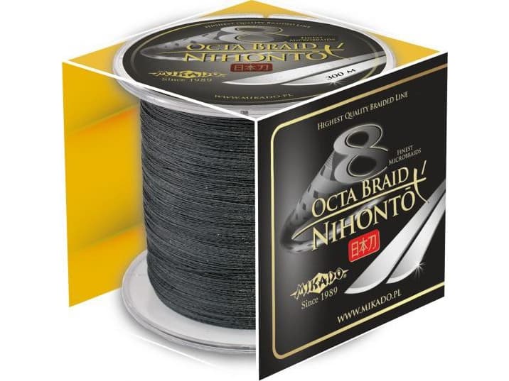 Mikado Braided Line Nihonto Octa Braid 0.45mm 300m Black (Z25B-045)